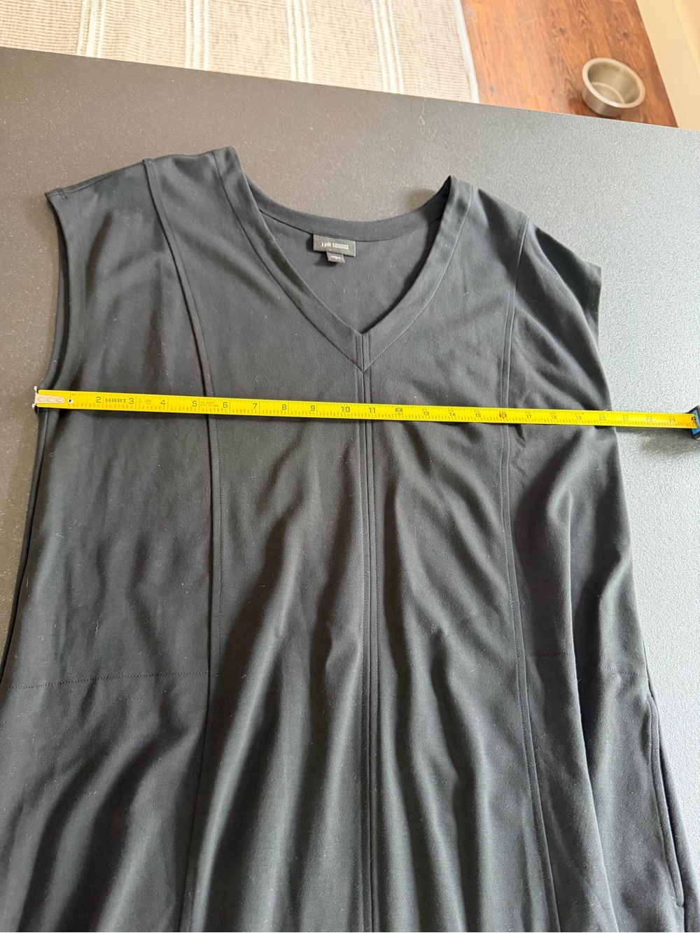 J.Jill Wearever Collection Black V-Neck Knit Maxi Dress L - Picture 11 of 12